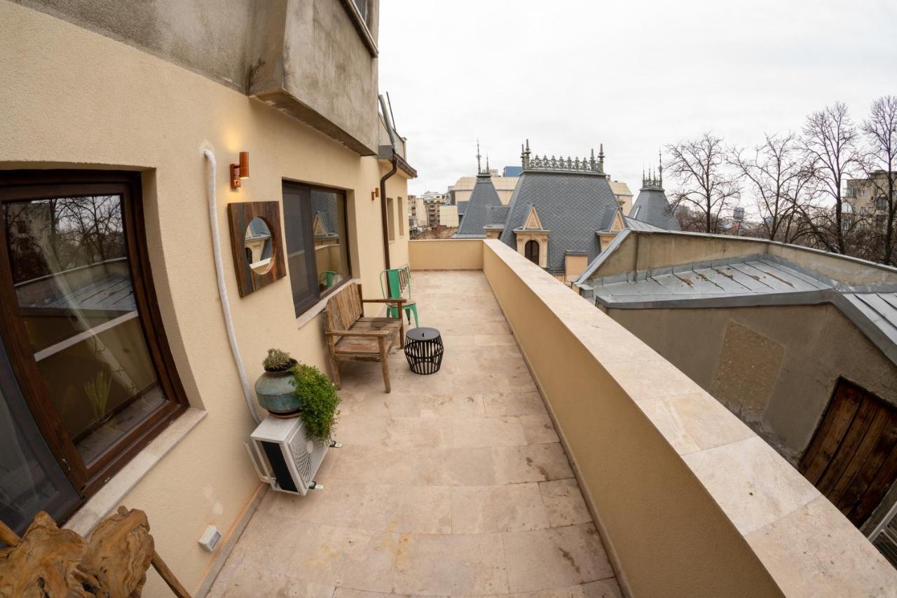 Theatre Rooftop Apartment With Patio Bucareste Exterior foto